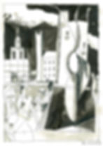 Vue urbaine avec femmes