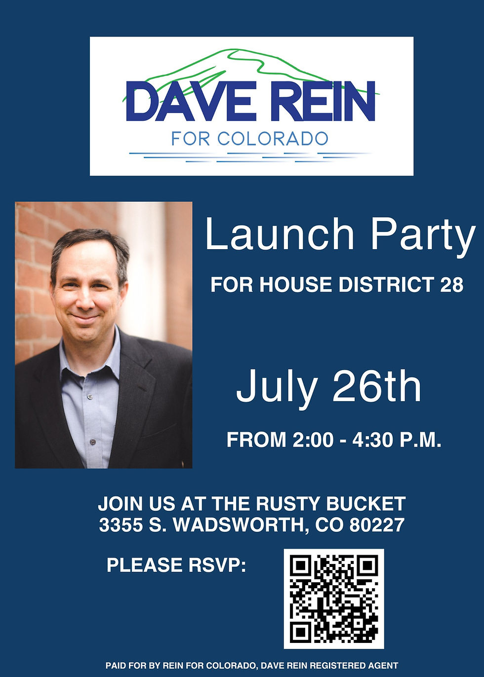 Dave Rein for the House Launch Party!