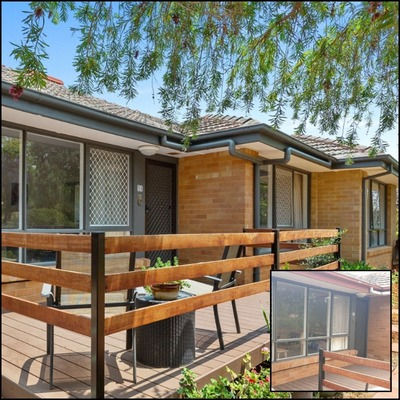 1 Exterior painting House front deck