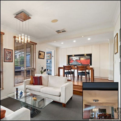 2 Interior Painting house lounge and dining ceiling