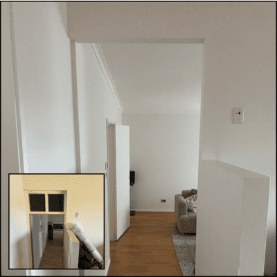 2 Interior painting with moulding removal