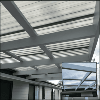 4 Exterior Pergola Polycarbonate Sheeting