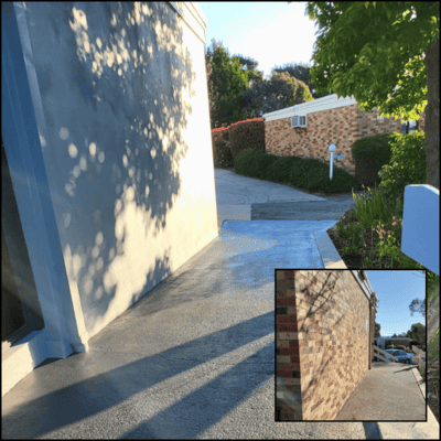 1 Exterior Rendering brick and Painting concrete path