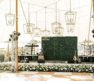 Staging can be setup for all types of events. Our stages can encompass small bands to large presentations. These stages come with skirting and stairs if necessary.