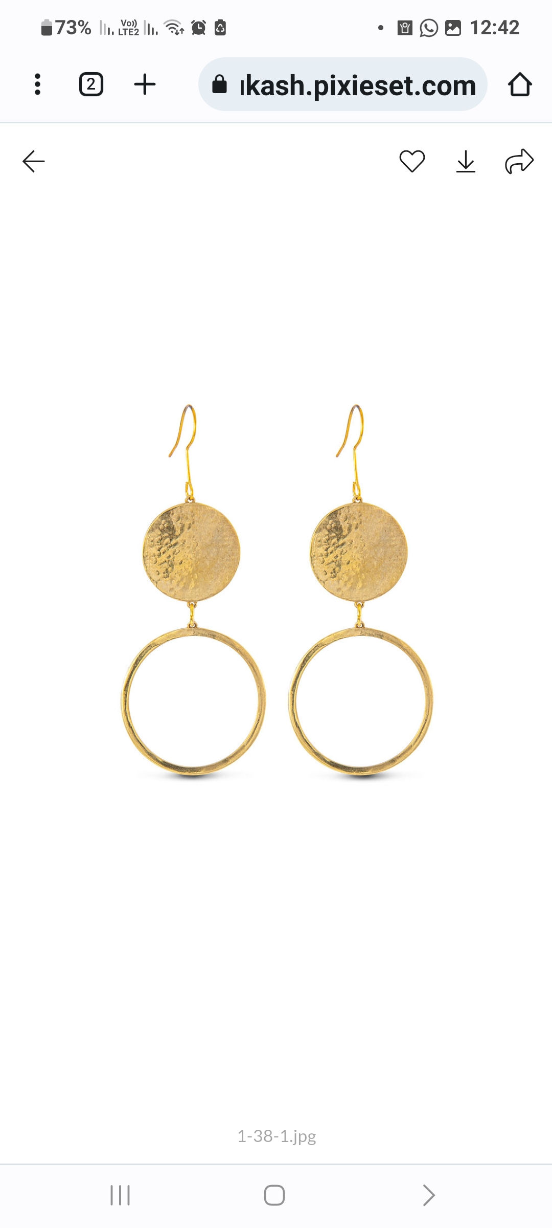 עגילי עיגולים פתוח סגור