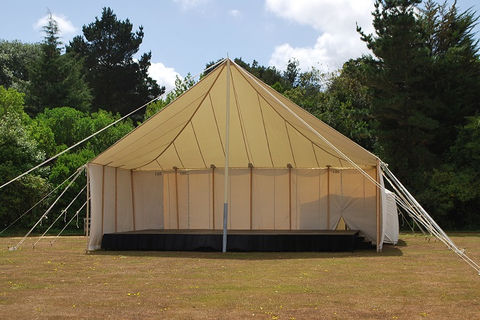 Marquee and stage provided by us.