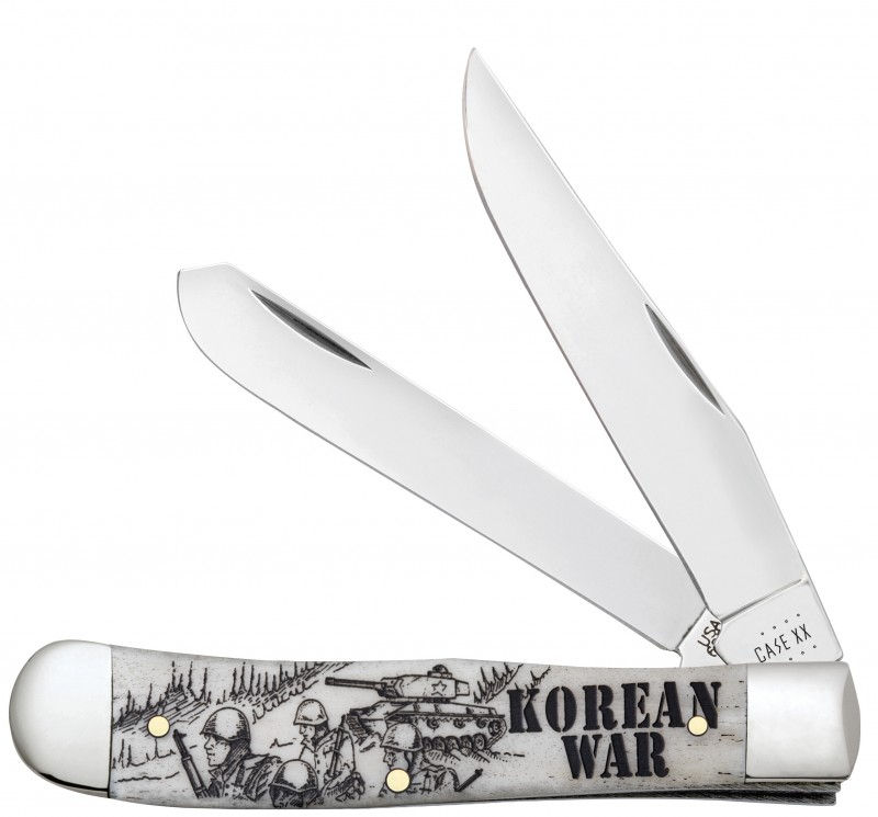 Embellished Smooth Natural Bone Trapper - Korean War