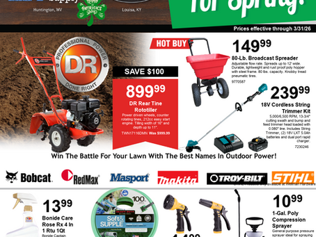 Big Bundle Deals on Outdoor Power this month at GBS!