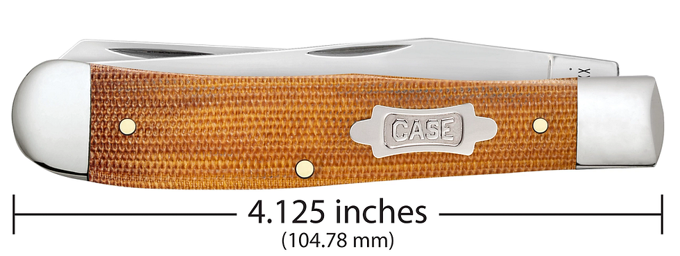 Thumbnail: Smooth Natural Canvas Micarta Trapper