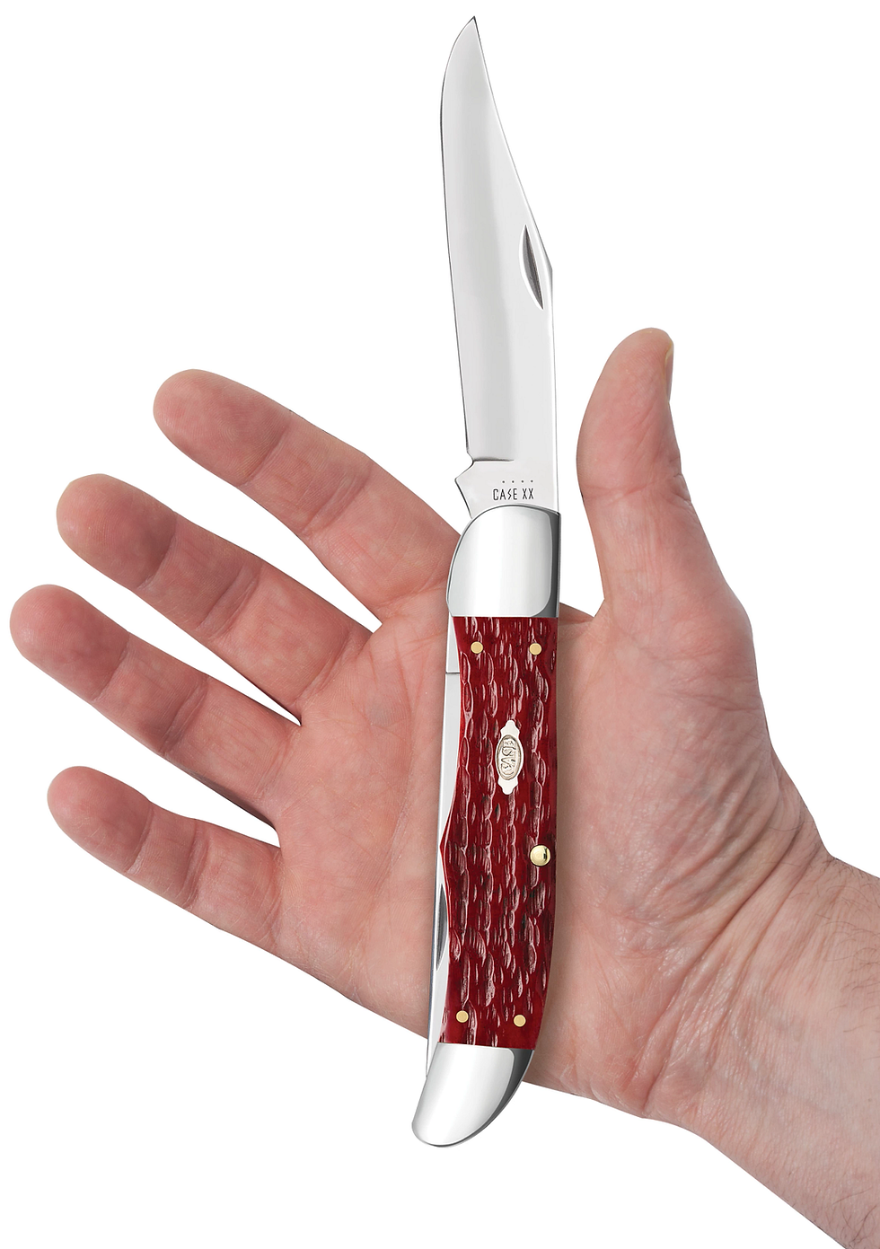 Thumbnail: Dark Red Bone CV Large Folding Hunter