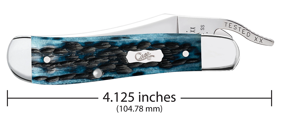Thumbnail: Pocket Worn Mediterranean Blue Bone RussLock