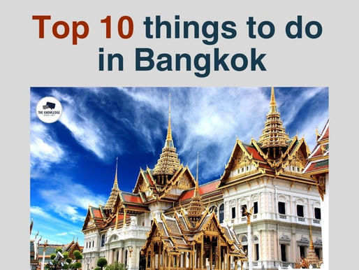 Top 10 things to do in Bangkok ⬇️😊🇹🇭