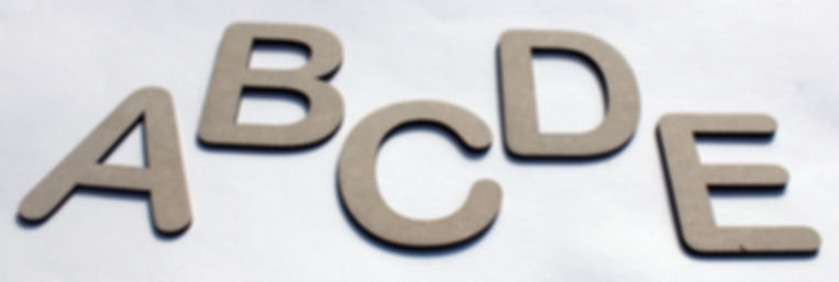 MDF Letters Font 1