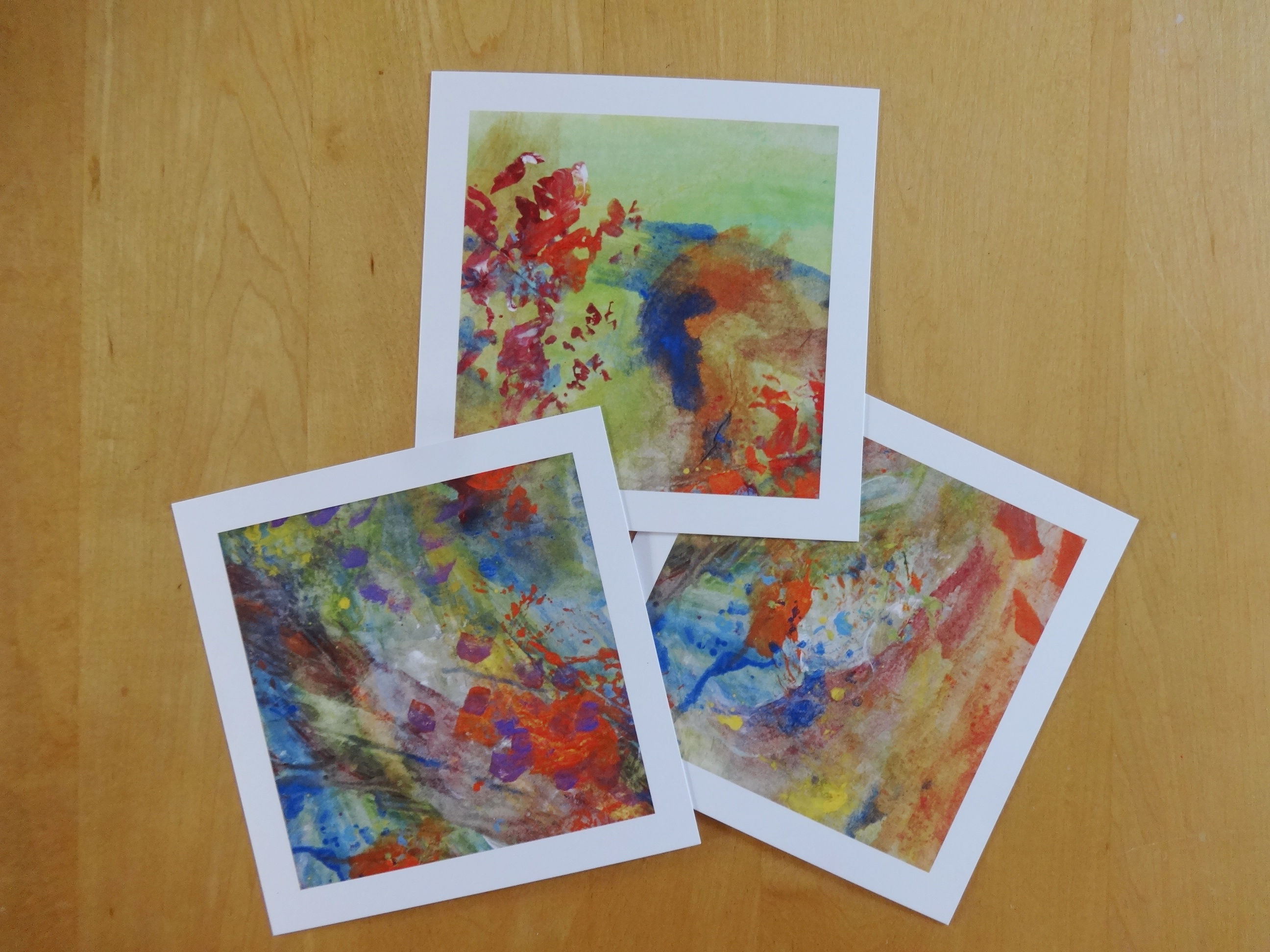 Trio de cartes simples "Petits bouts" N° 52, 54 et 58