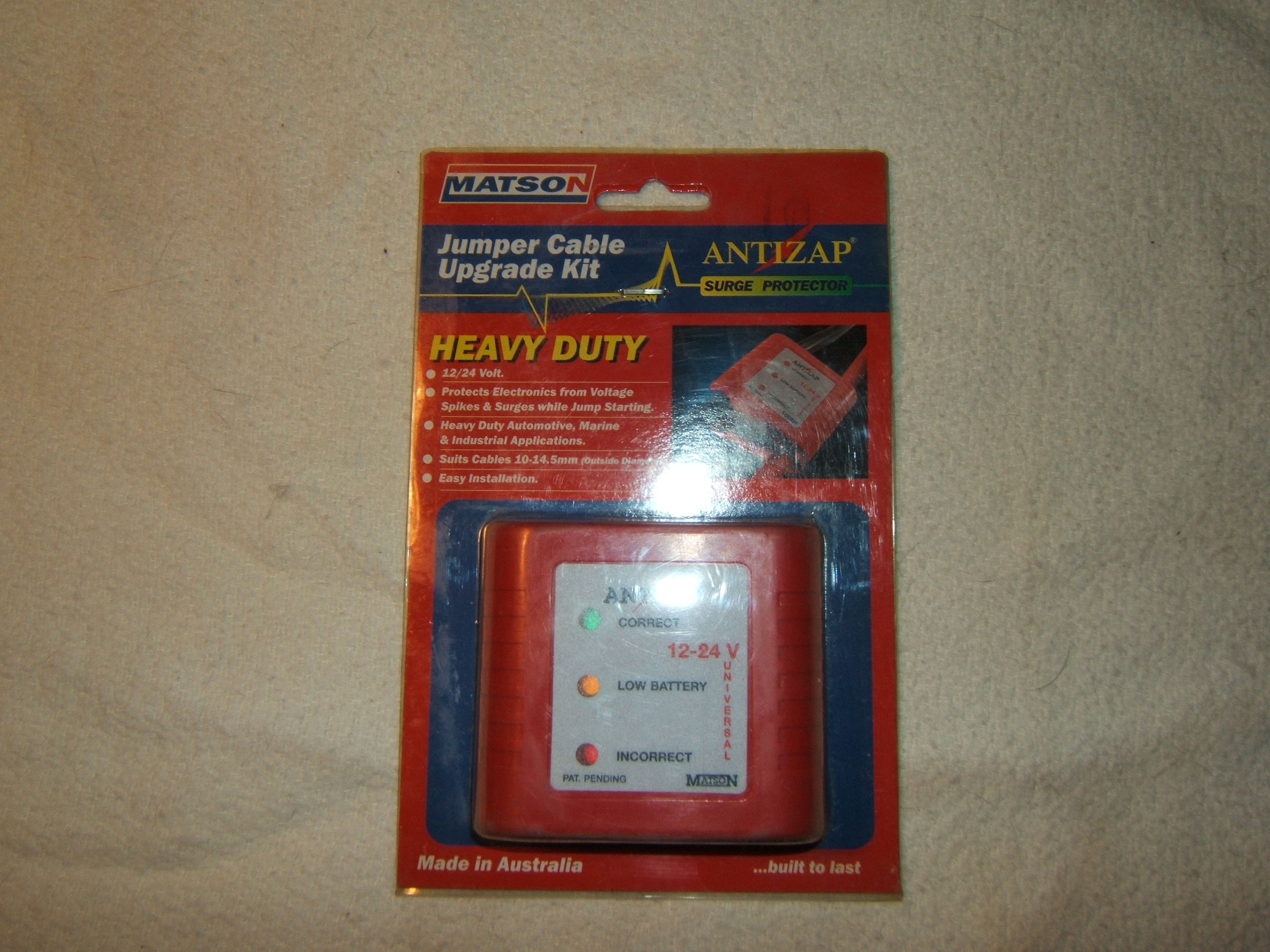 Matson Heavy Duty 12V/24V Jumper Cable Surge Protector