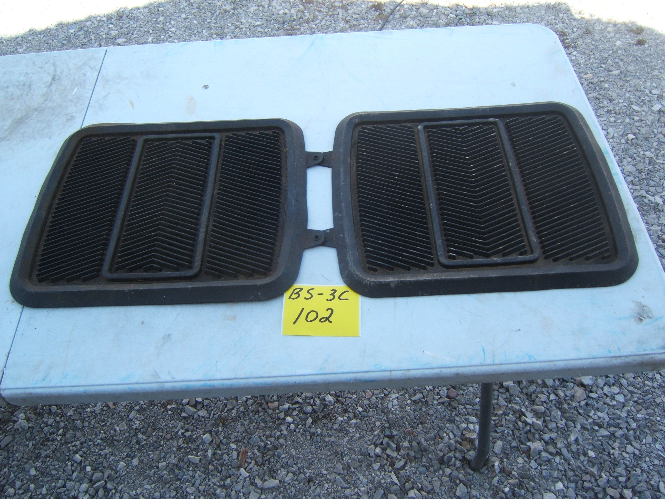GM Rubber Rear Floor Mats