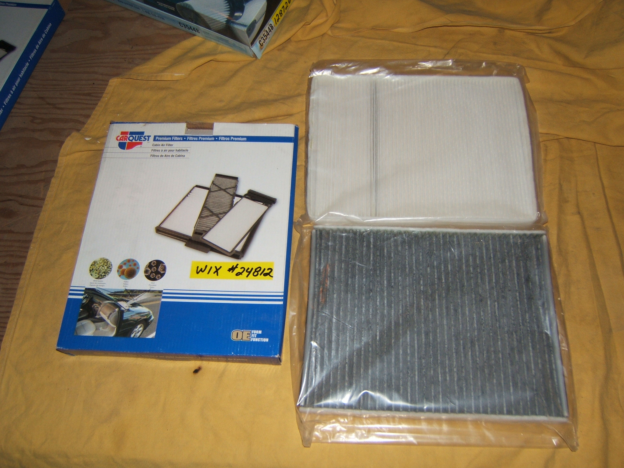 Fram #CF8804 Purolator #C35448 Cabin Filter