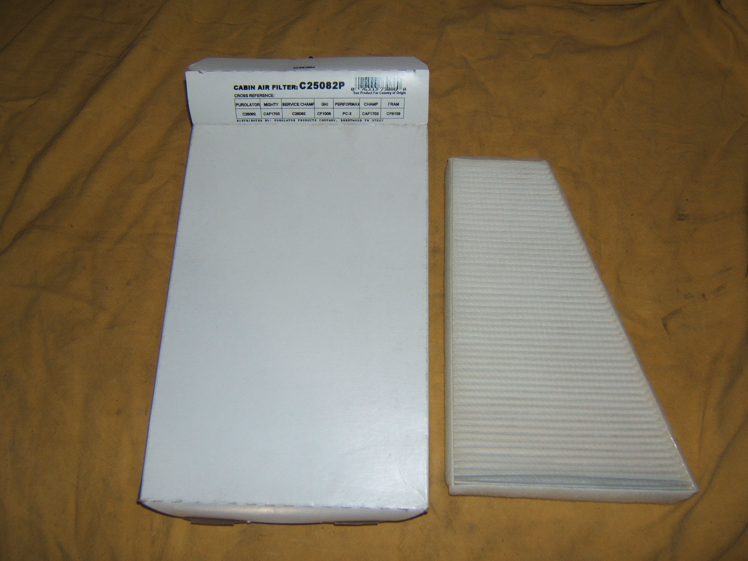 Purolator #C25082 Cabin Filter