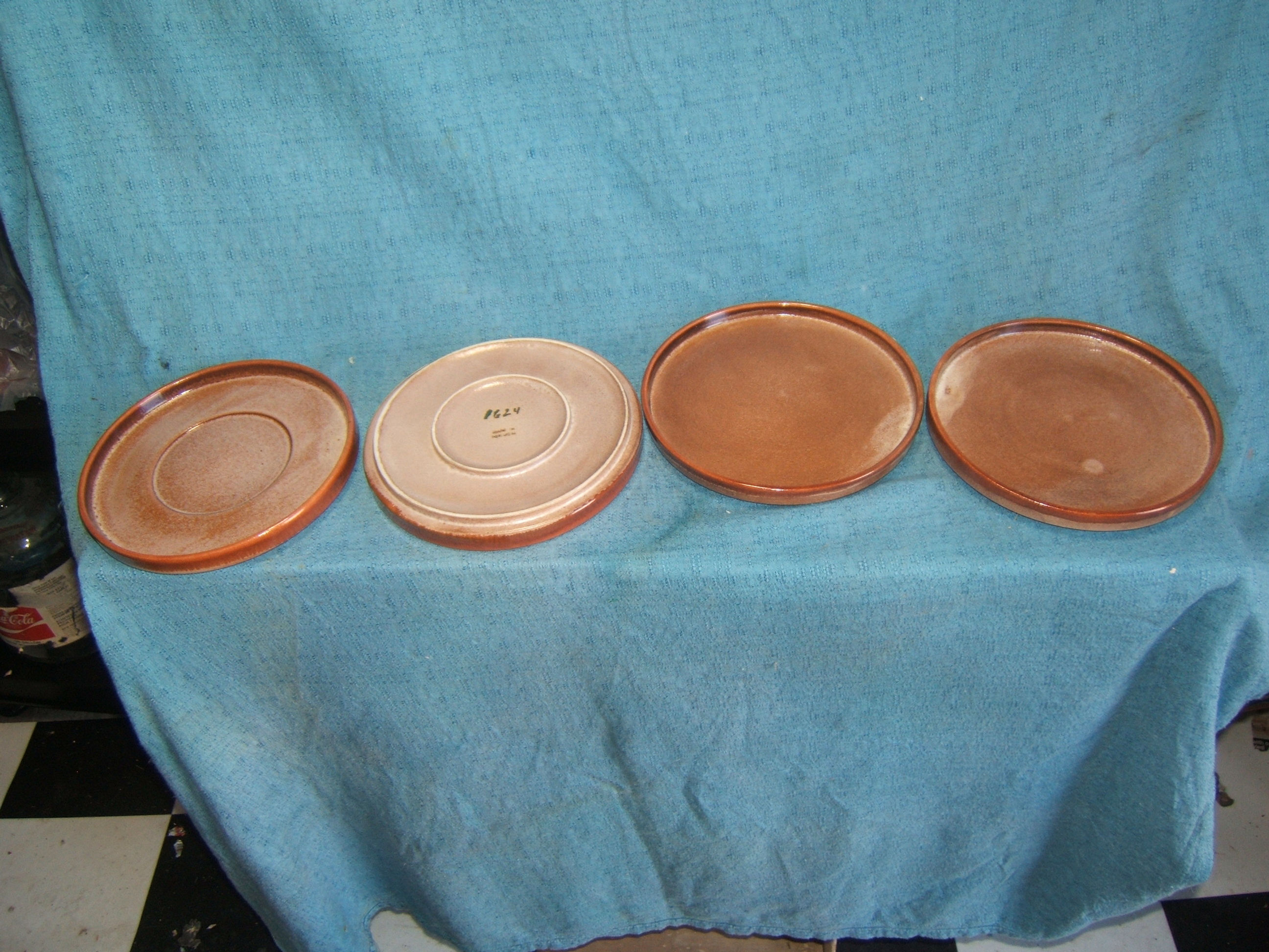 4 pc. Glazed Pottery #1624