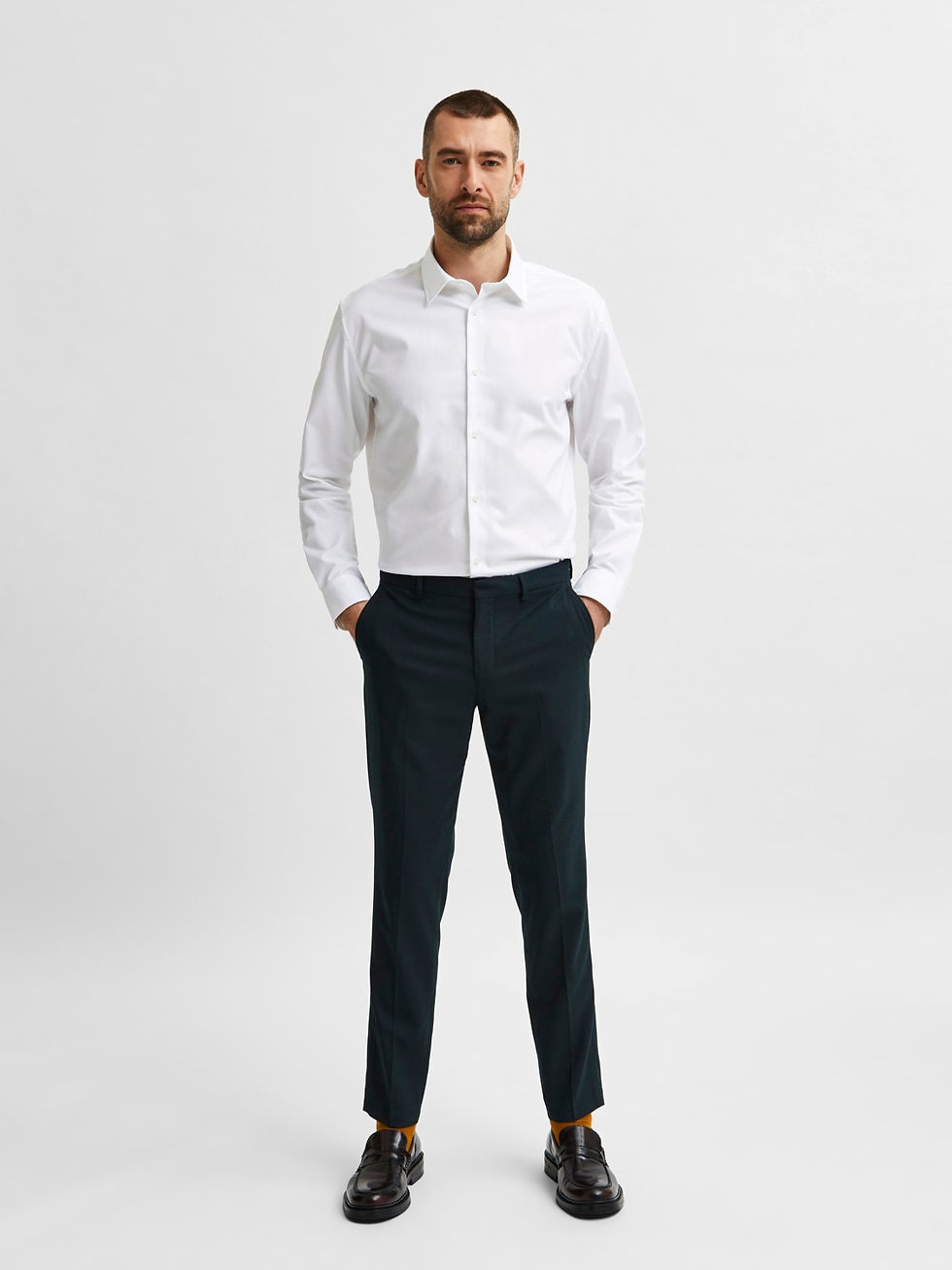 Thumbnail: Gekleed hemd regular fit van Selected Homme