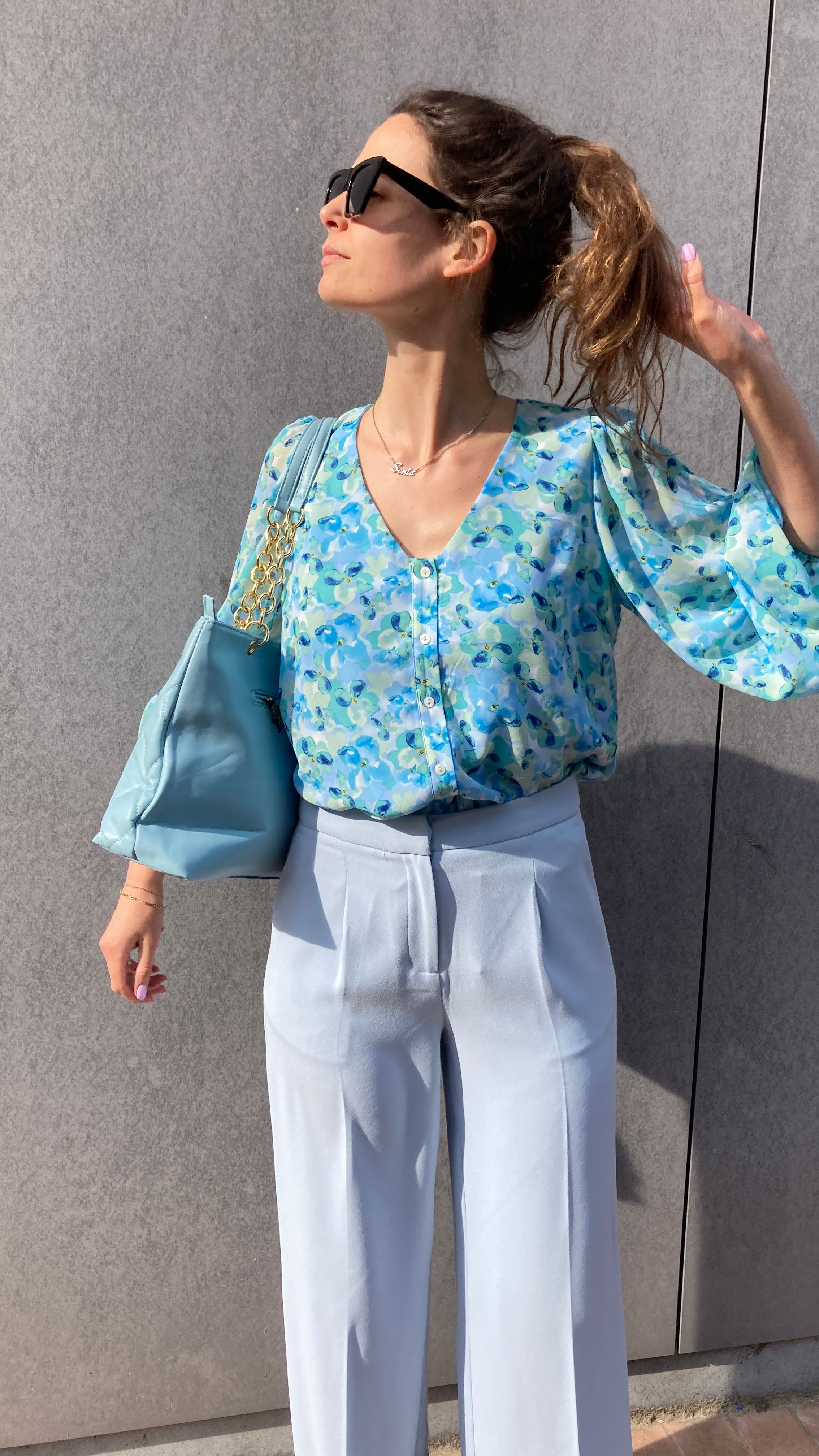 Bloesje in vrolijke print van Vila