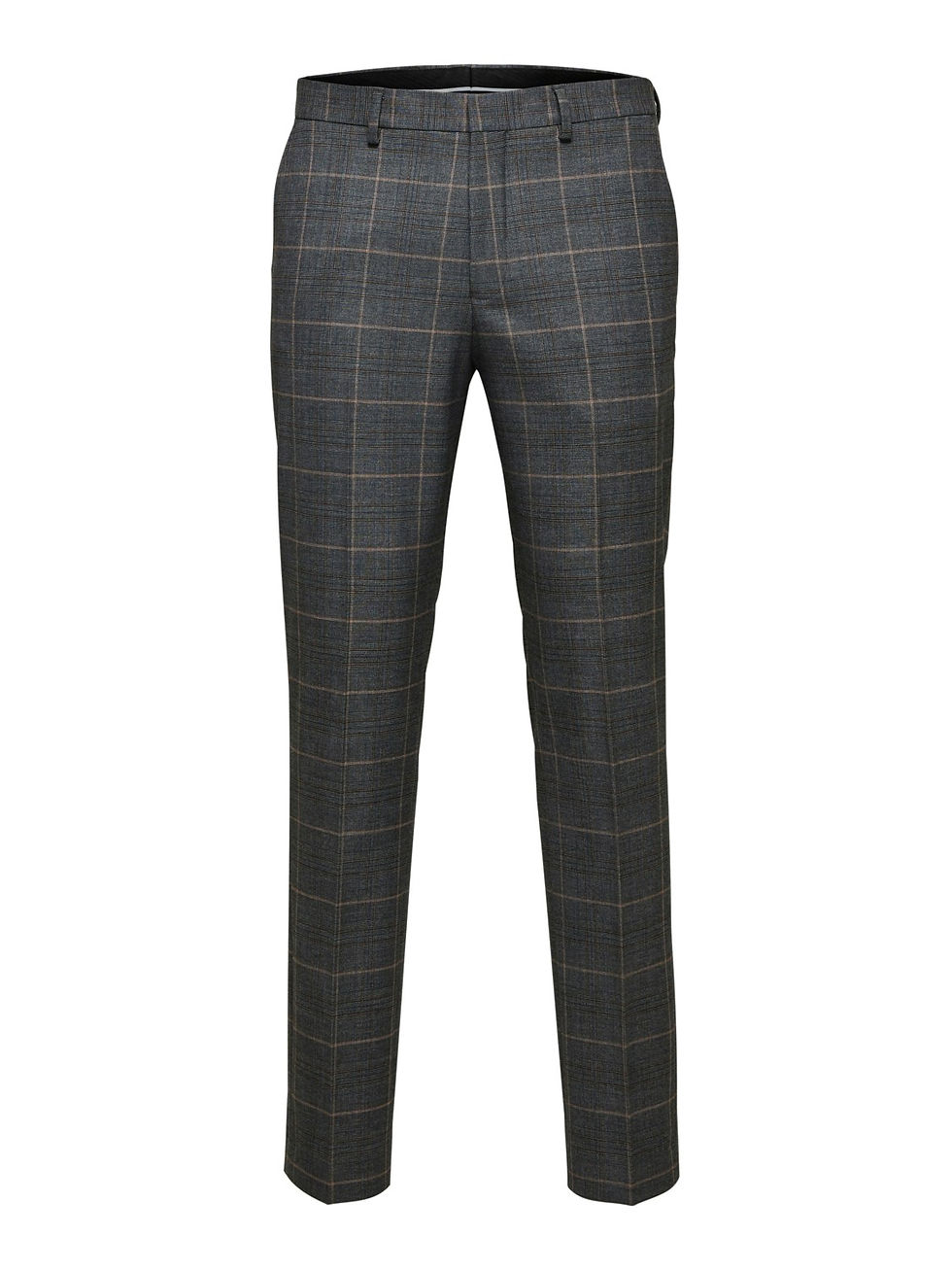Thumbnail: Slim fit ruitenbroek stretch van Selected Homme