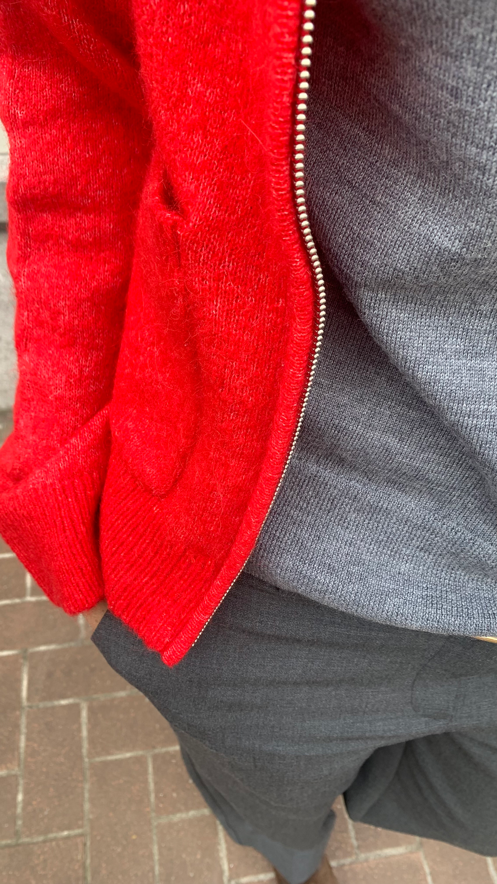 Thumbnail: Gilet met rits in wol van Selected Femme