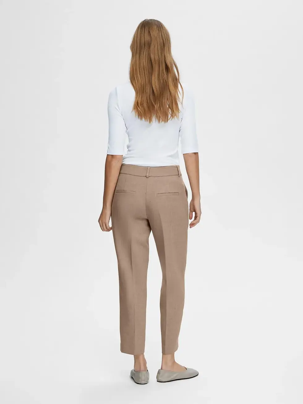 Thumbnail: Geklede broek met steekzakken Selected Femme
