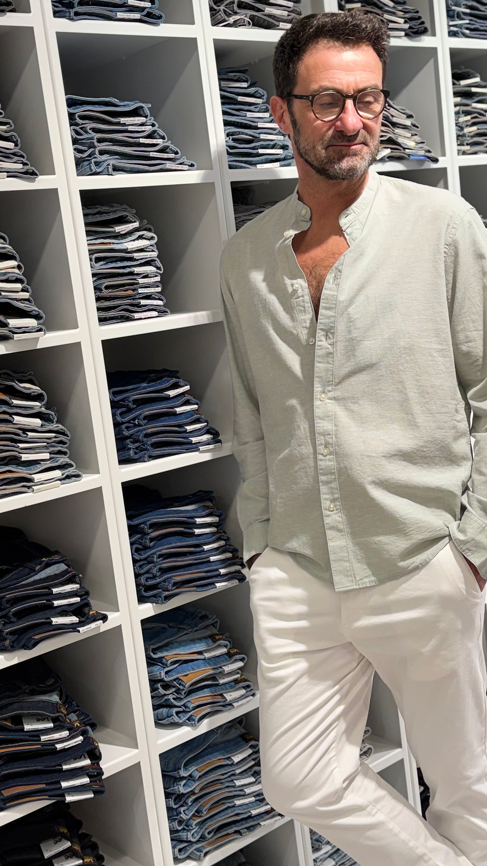 Thumbnail: Linnen hemd lange mouw van Selected Homme