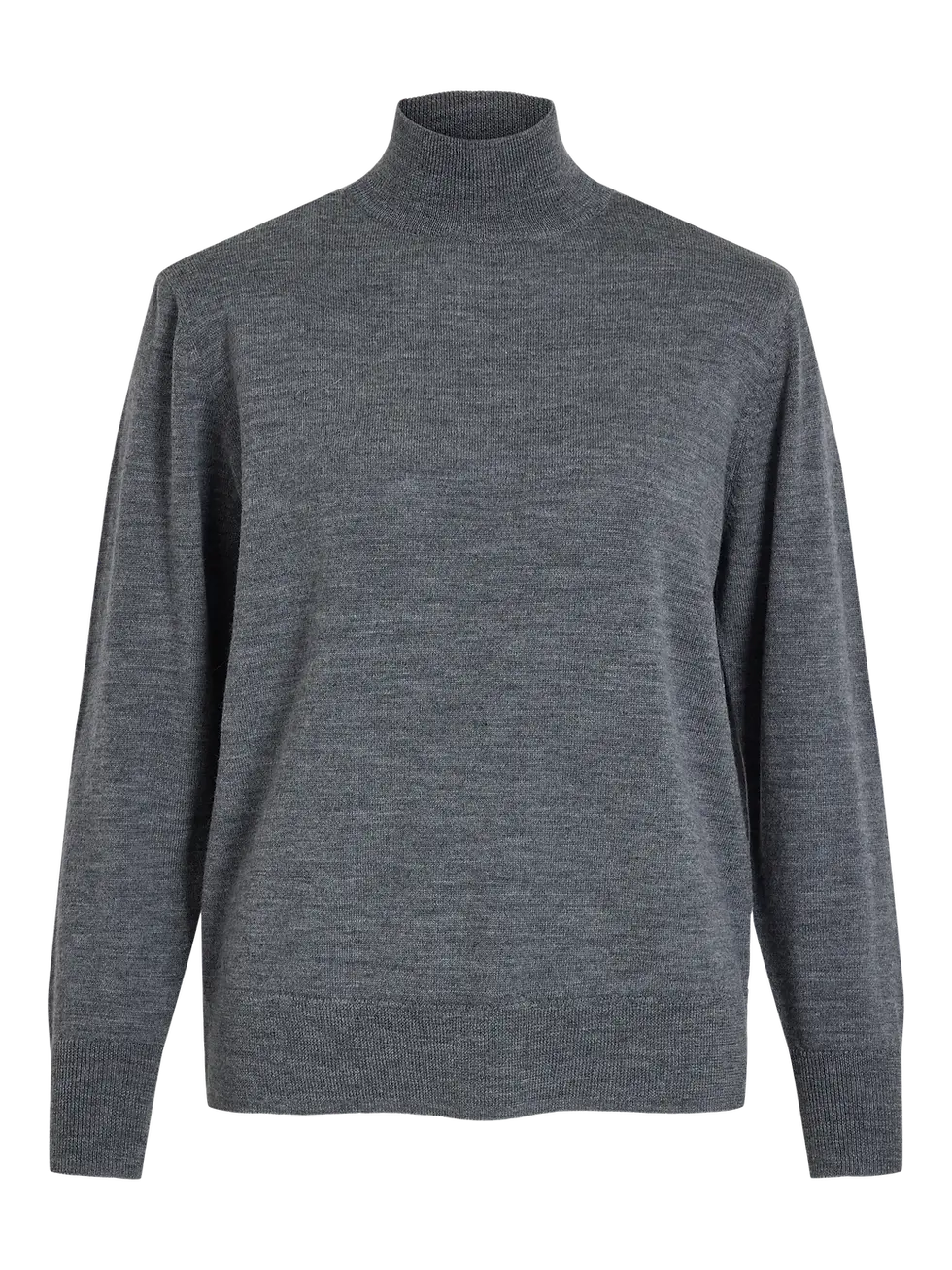 Thumbnail: Pull met opstaand kraagje in merino