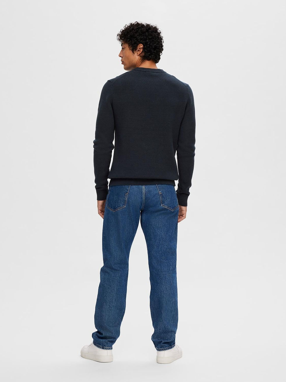 Thumbnail: Gebreide pull met ronde hals van Selected Homme