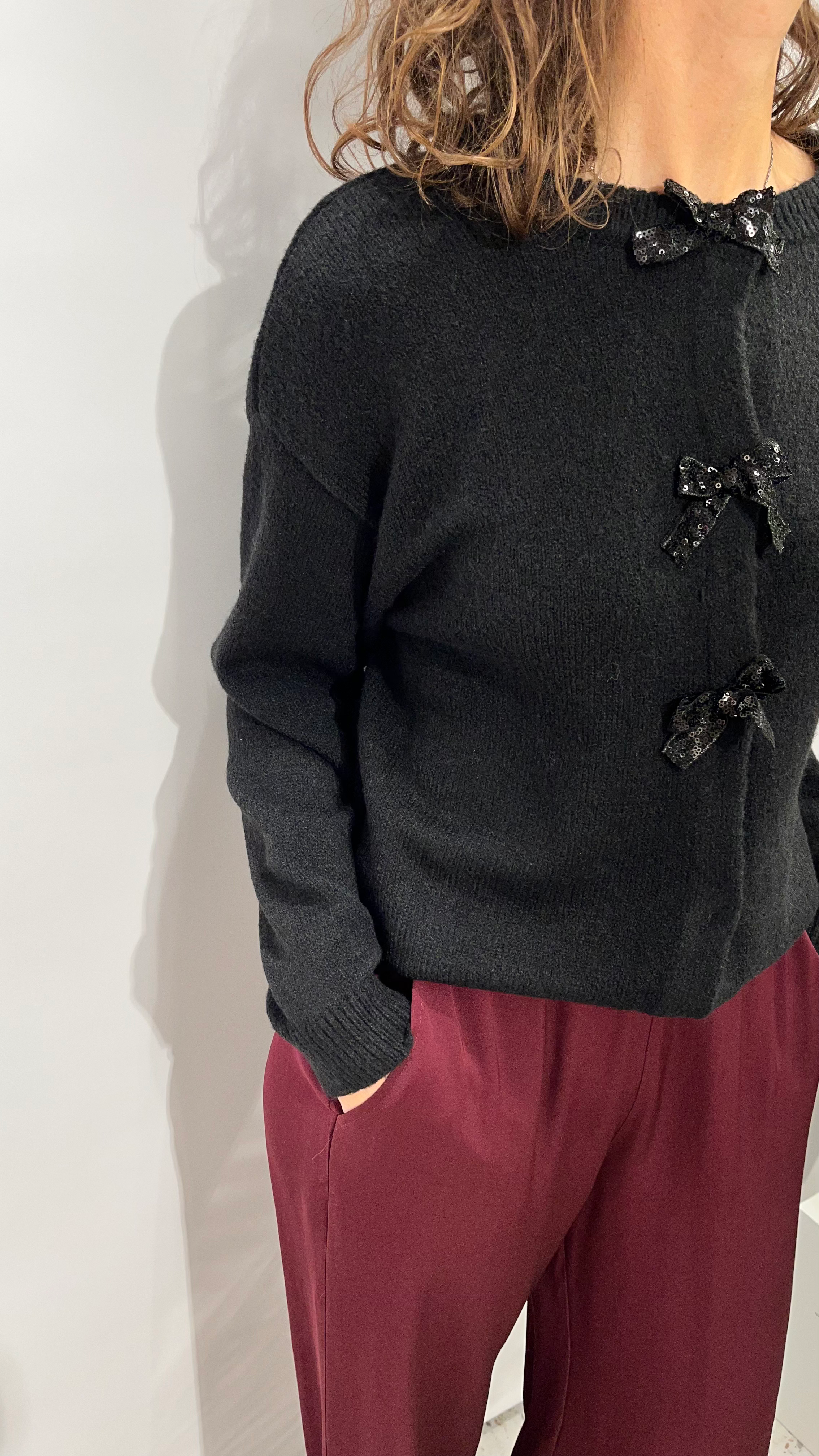 Gilet met strikjes van Vila