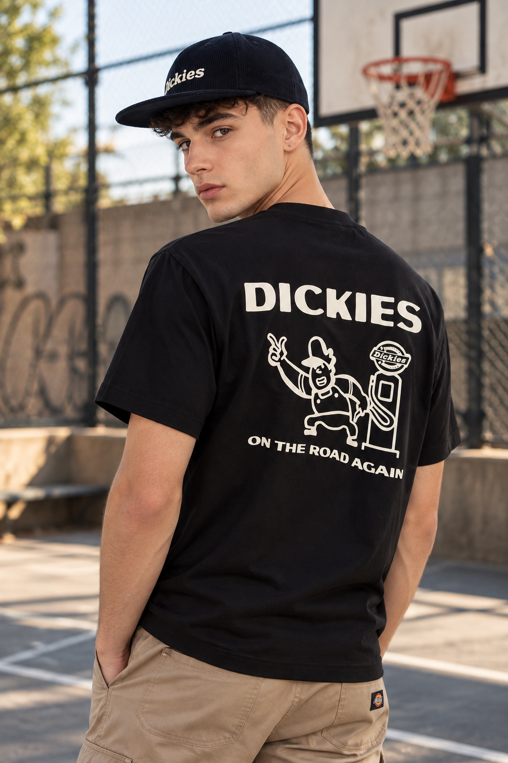 Burns t-shirt korte mouw tankstation Dickies