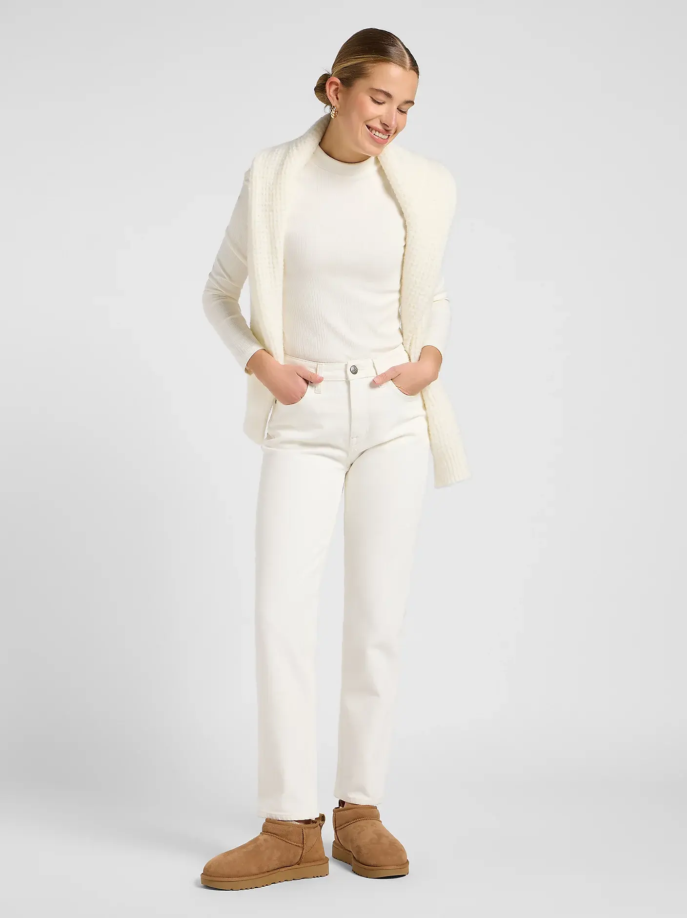 Carol jeans in galaxy white van Lee