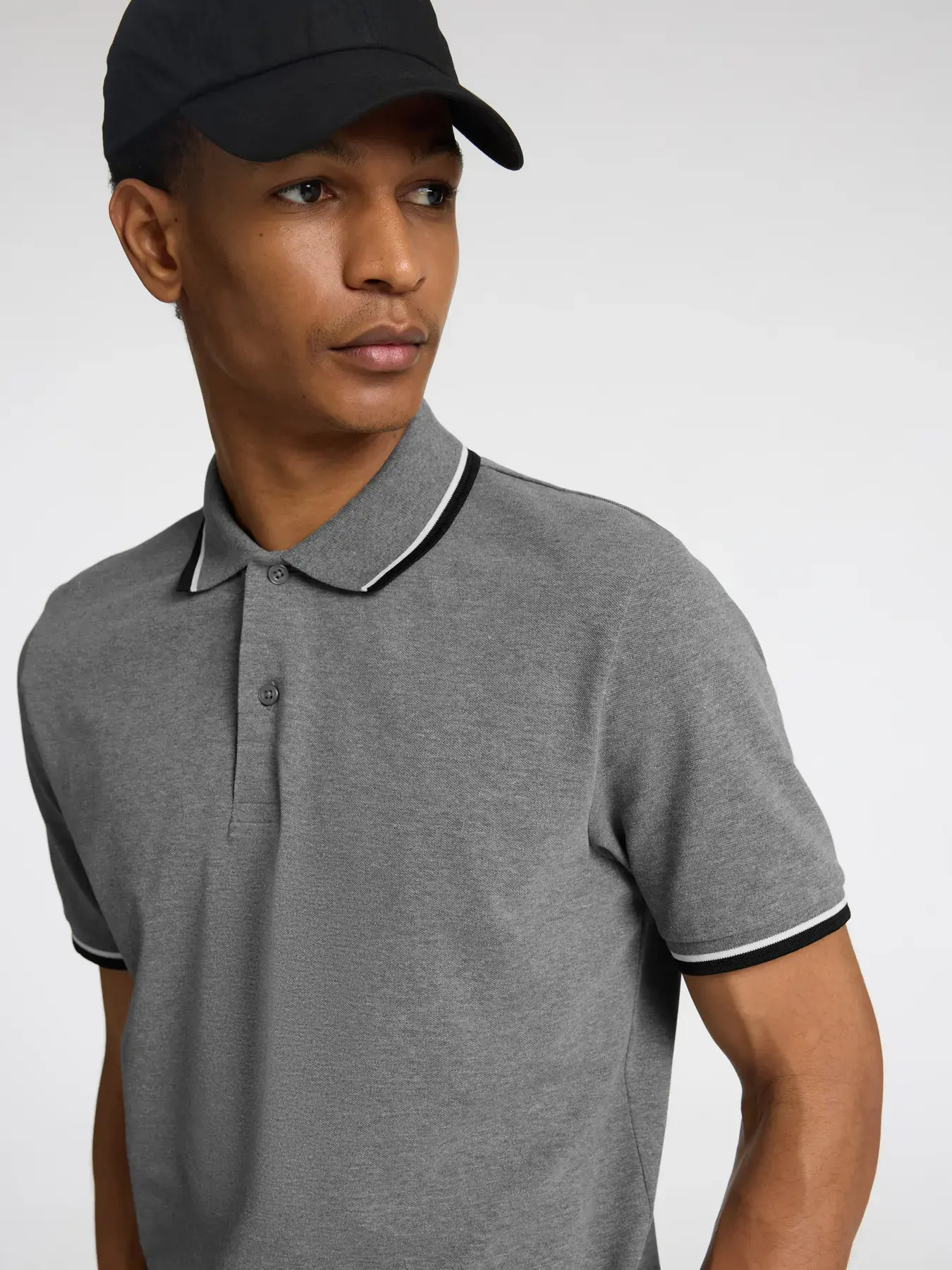 Polo met kleurbies van Selected Homme