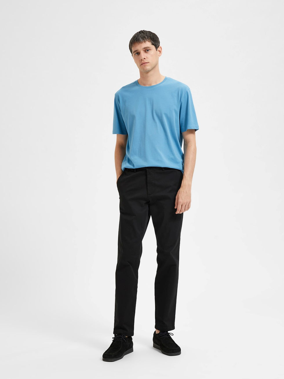 Thumbnail: Chino 175 slim zwart van Selected homme