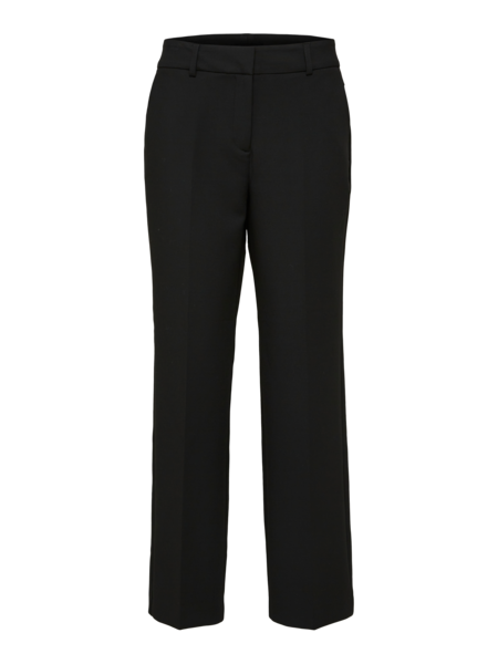 Thumbnail: Wijde geklede broek zwart van Selected Femme