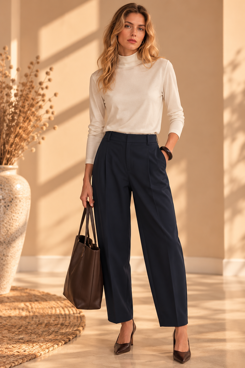 Thumbnail: Barrel chino broek van Selected
