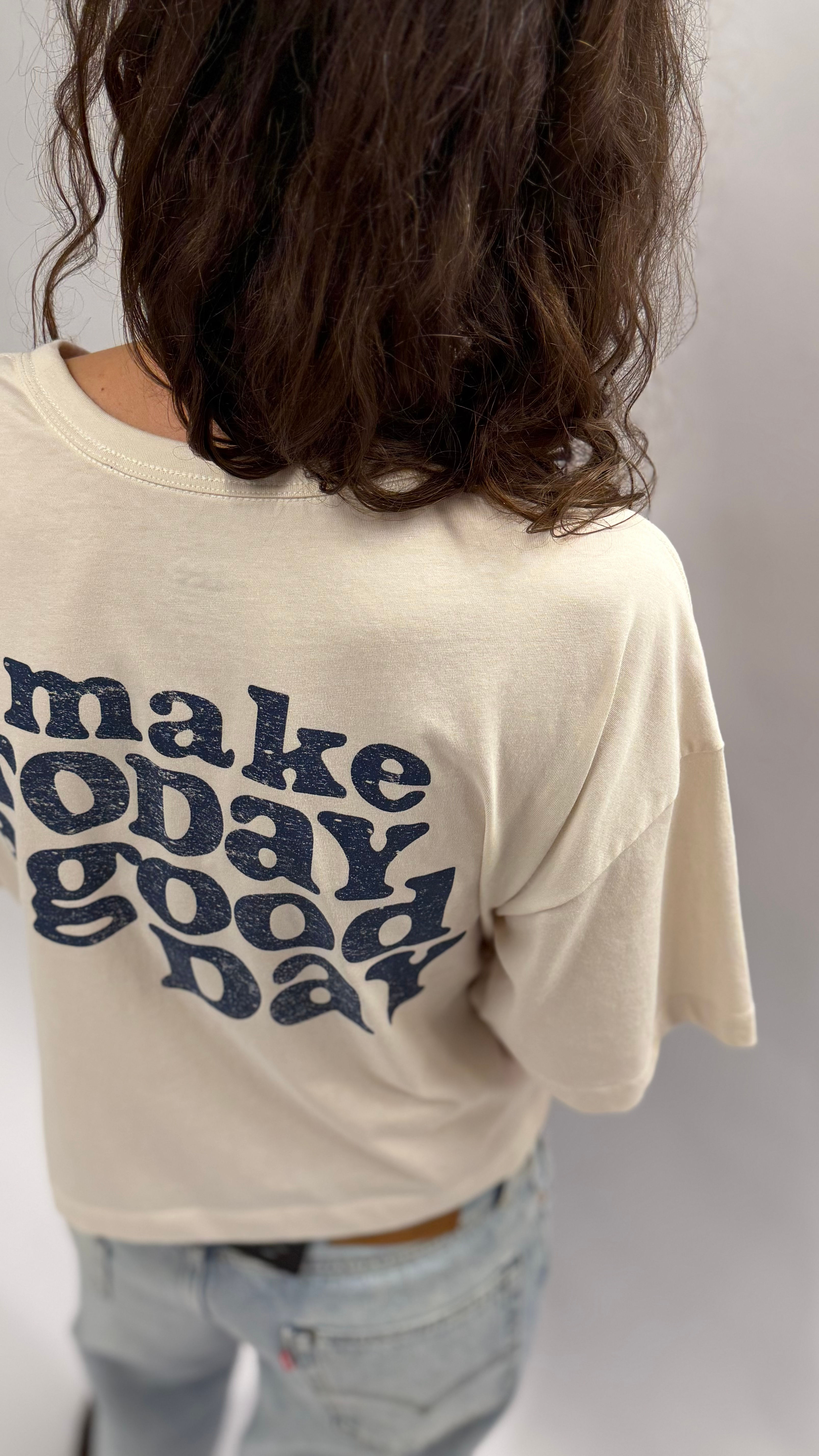 Make today a good day loose fit t-shirt Lee