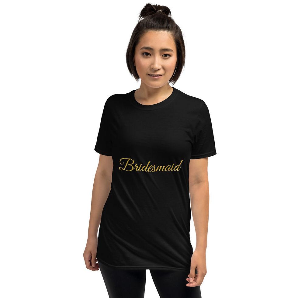 Thumbnail: Bridesmaid | Gold Font | Wedding T-shirt