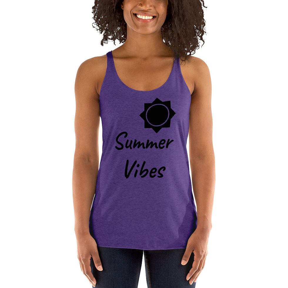 Thumbnail: Summer Vibes Women's Racerback Tank