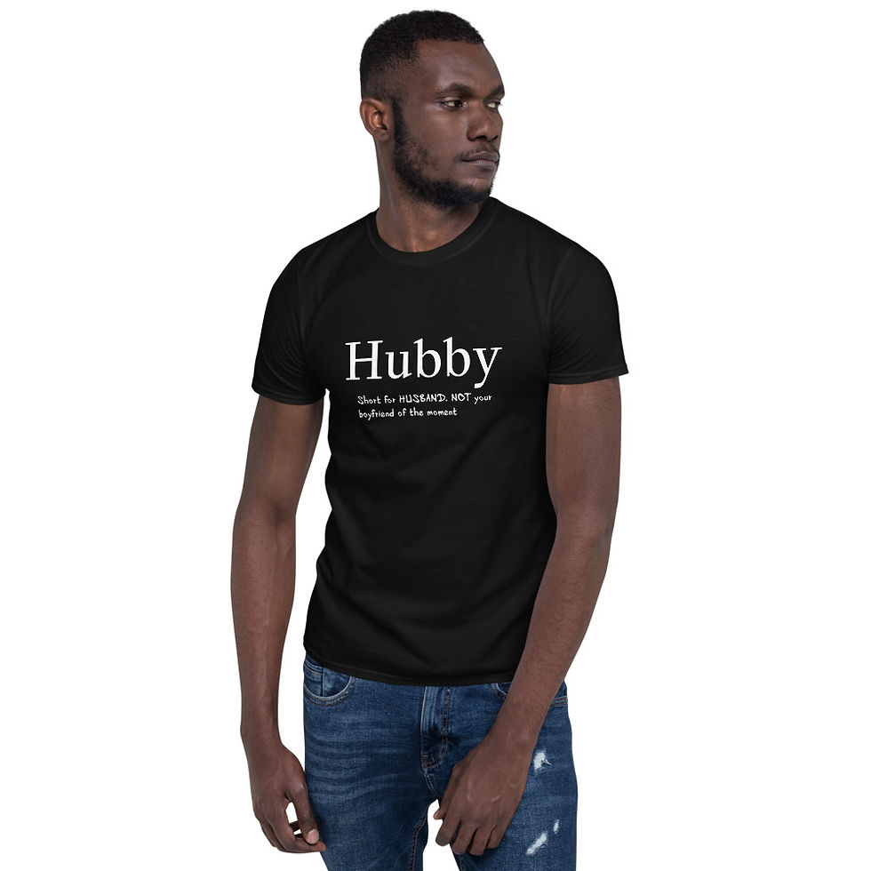 Thumbnail: Hubby | White Font | Wedding T shirt