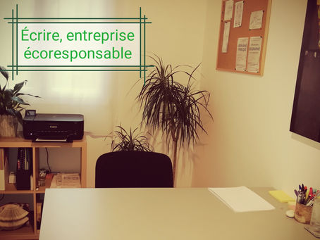 Écrire, entreprise écoresponsable !