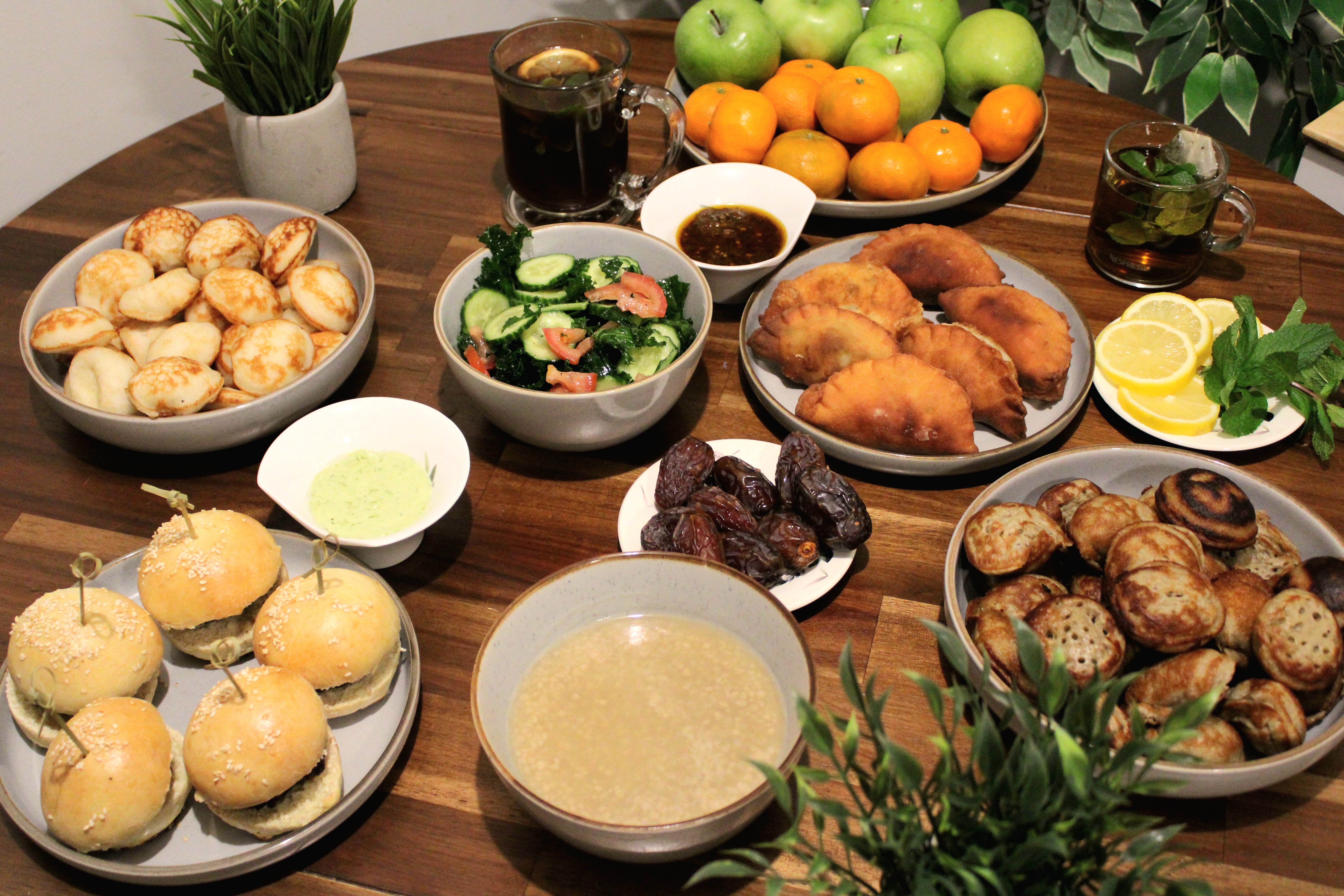 Arranged Food and Objects