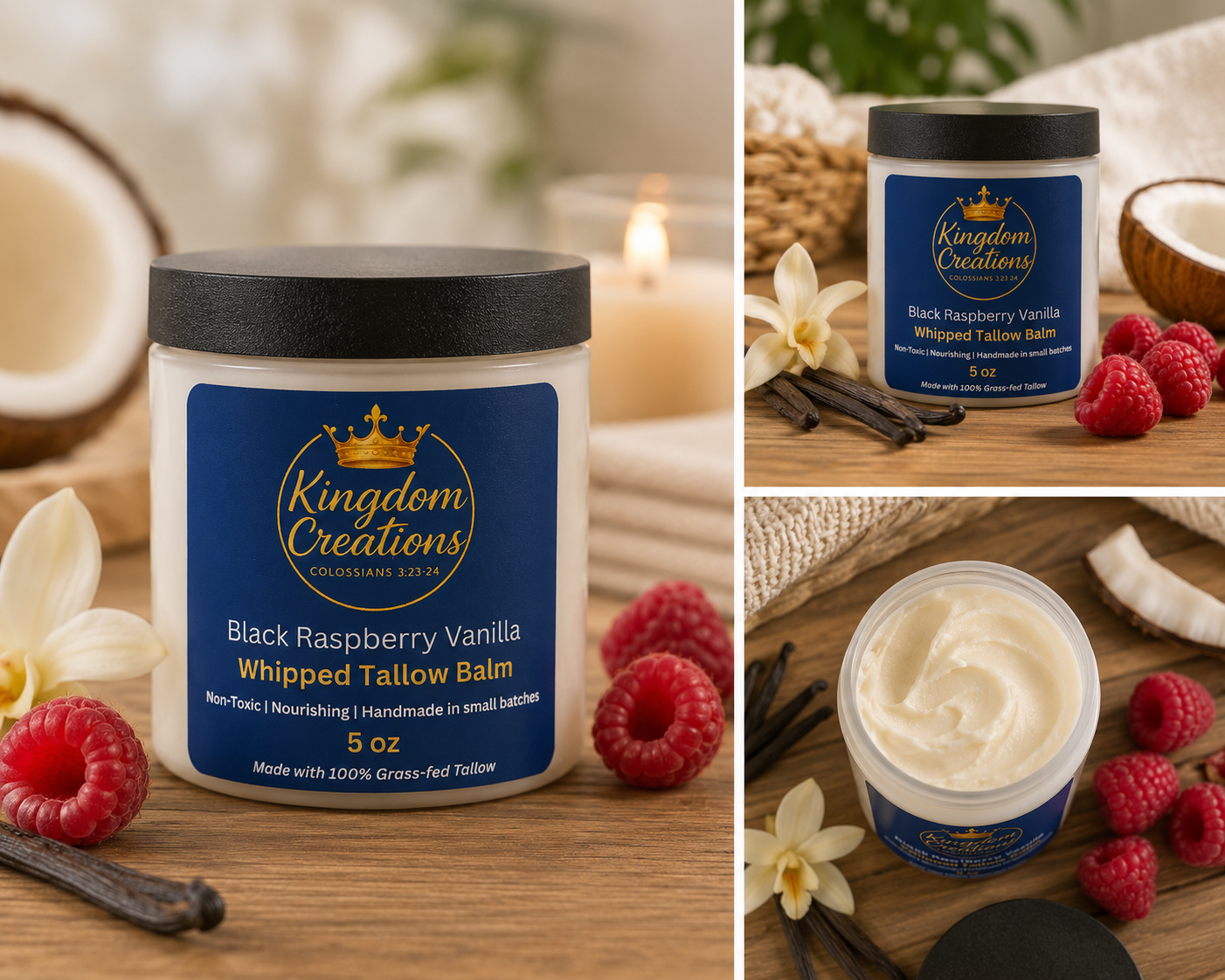 Black Raspberry Vanilla Whipped Tallow Balm