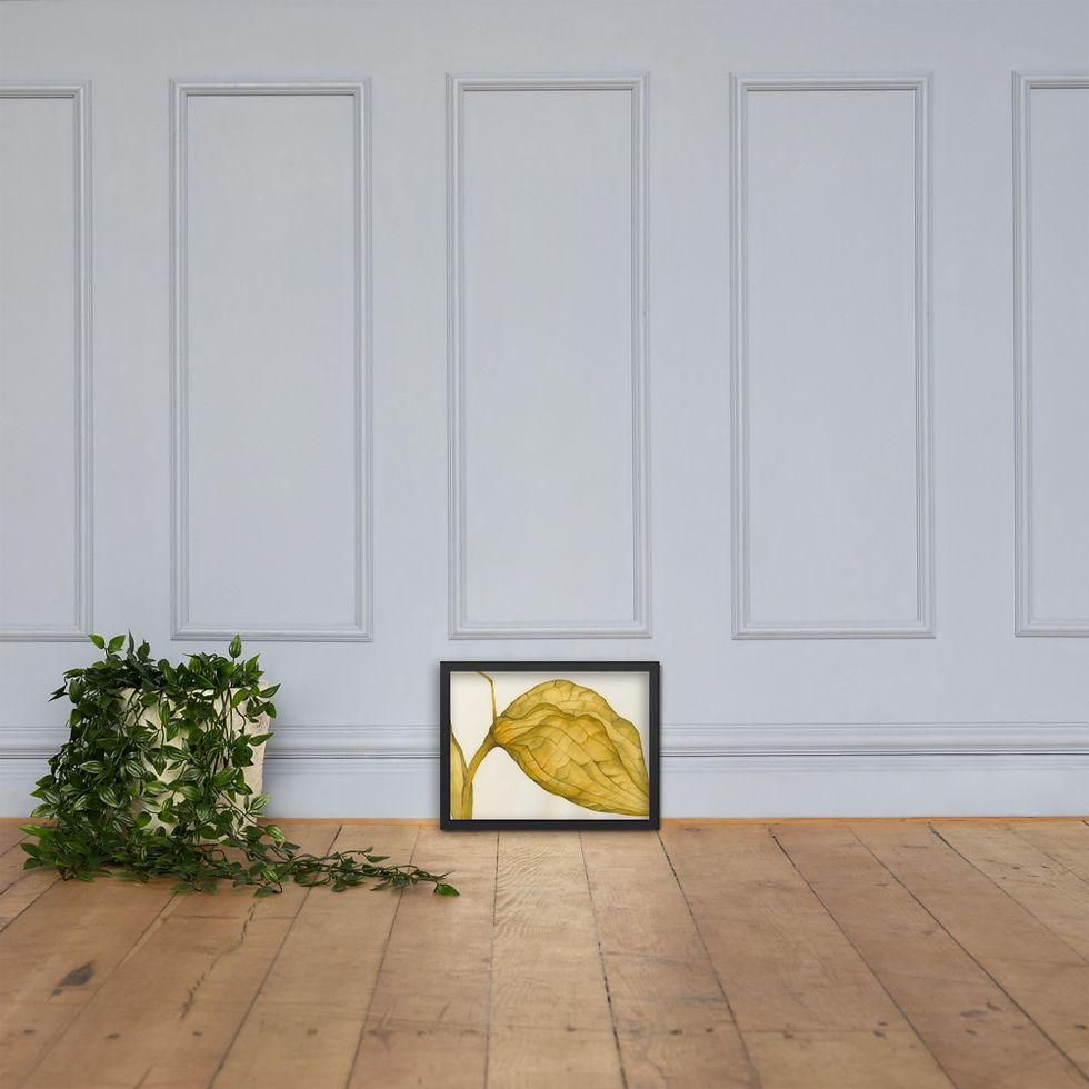 Thumbnail: Seed Pod: Framed Watercolor Print