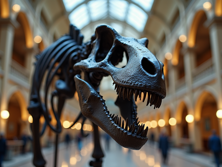 Dinosaur skeleton at the Museum of Natural History, Oxford