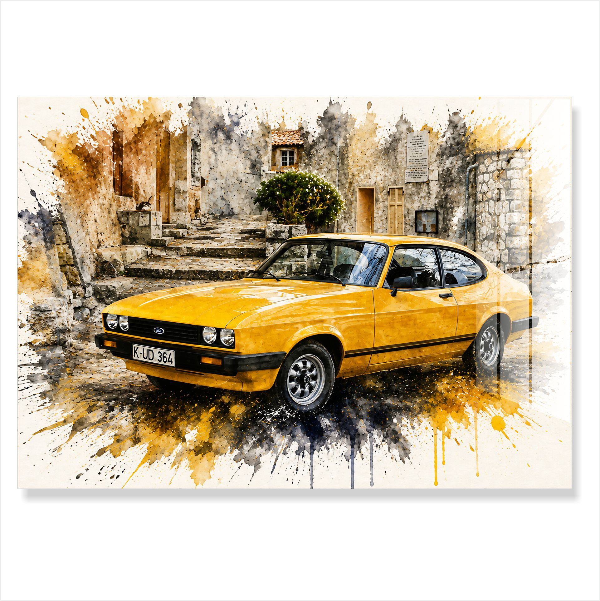 Ford Capri Yellow 1057