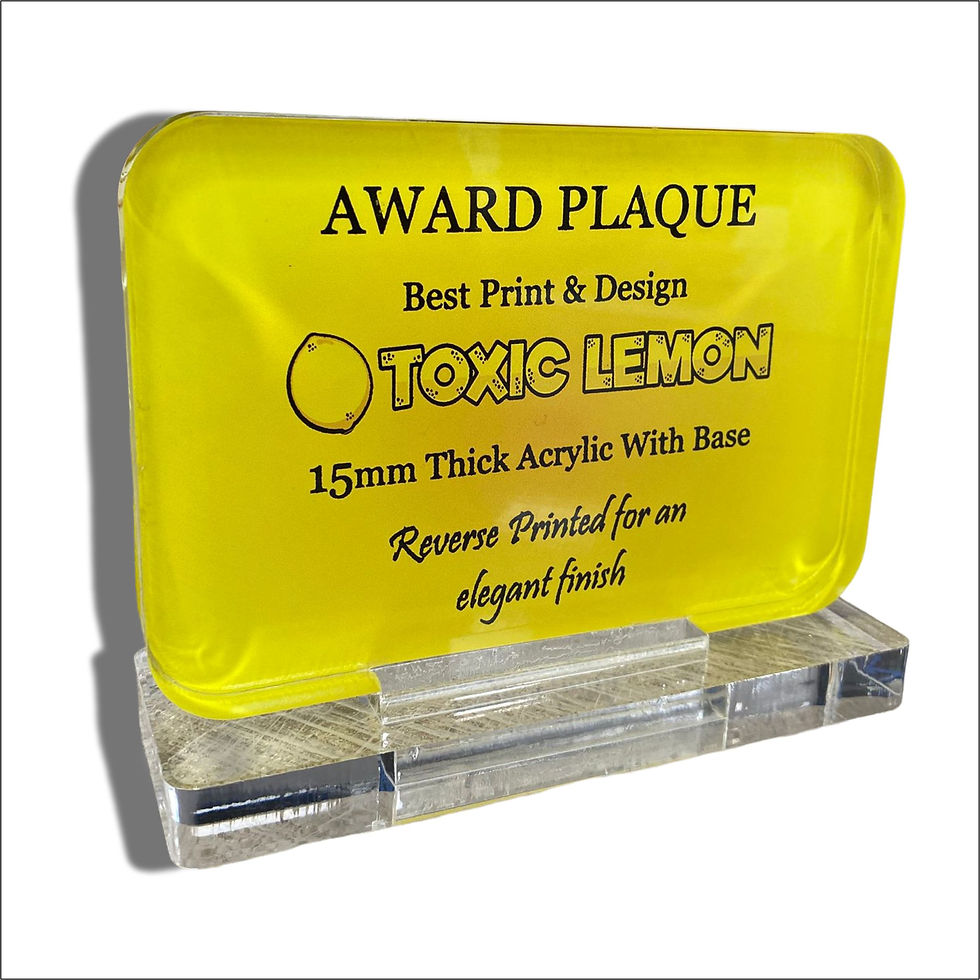 Award Presentation Plaque