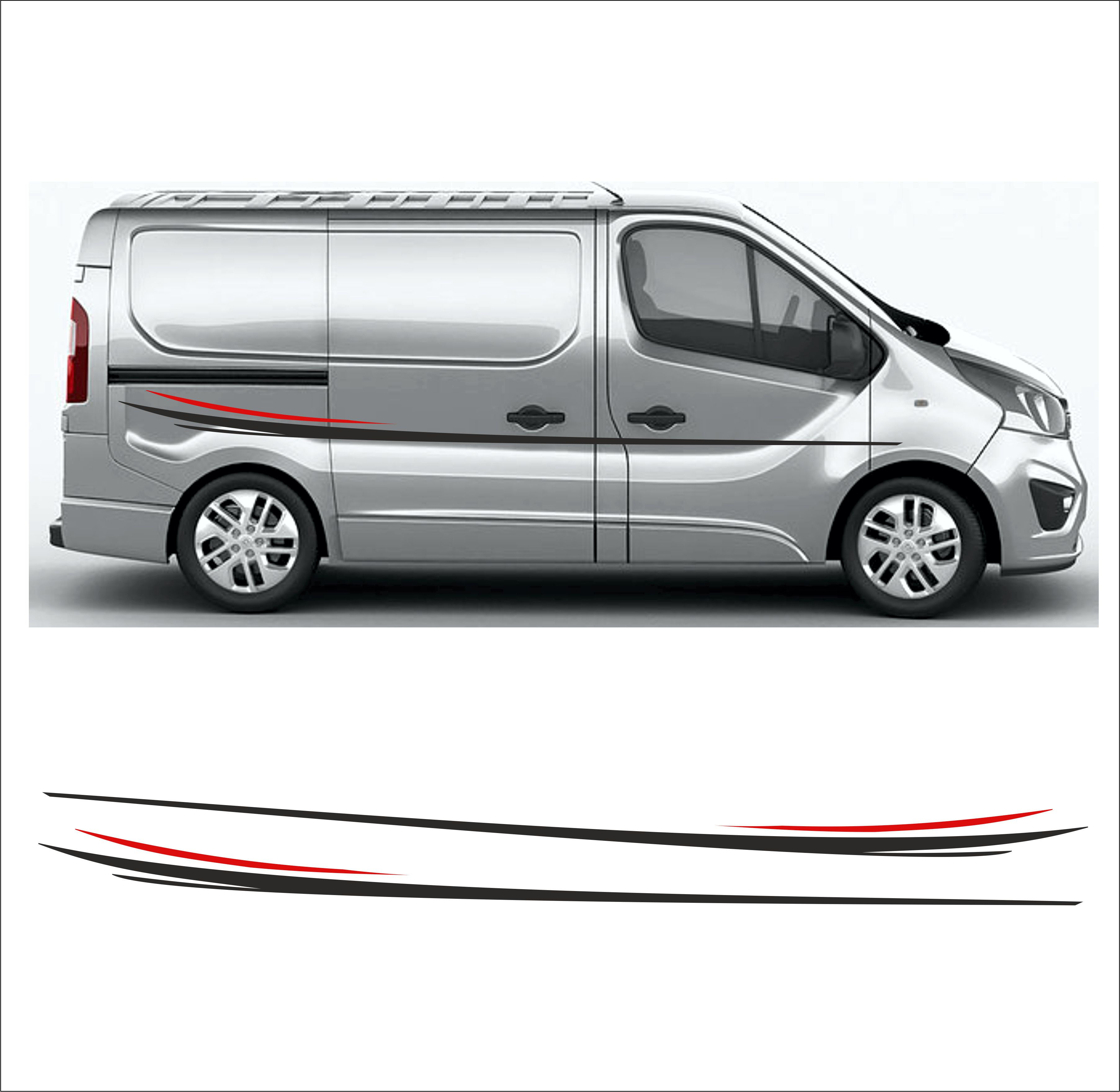 Vauxhall Vivaro Side Stripes 013